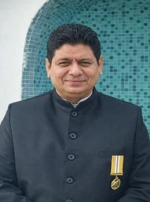 Shehzad Rafique, Chairman of the Pakistan Film Producers Association, wearing the Tamgha-e-Imtiaz